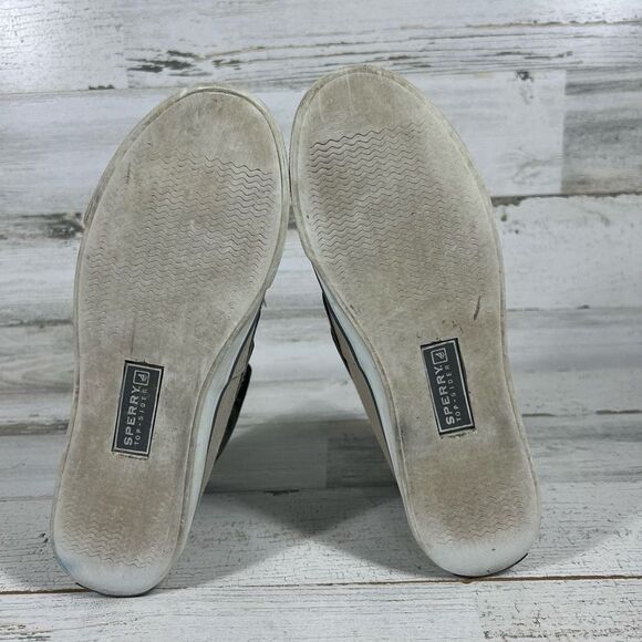 Sperry Womens Top Sider Bahama Chukka Boat Shoe High Top Lace Up Gray 6M - Picture 7 of 8